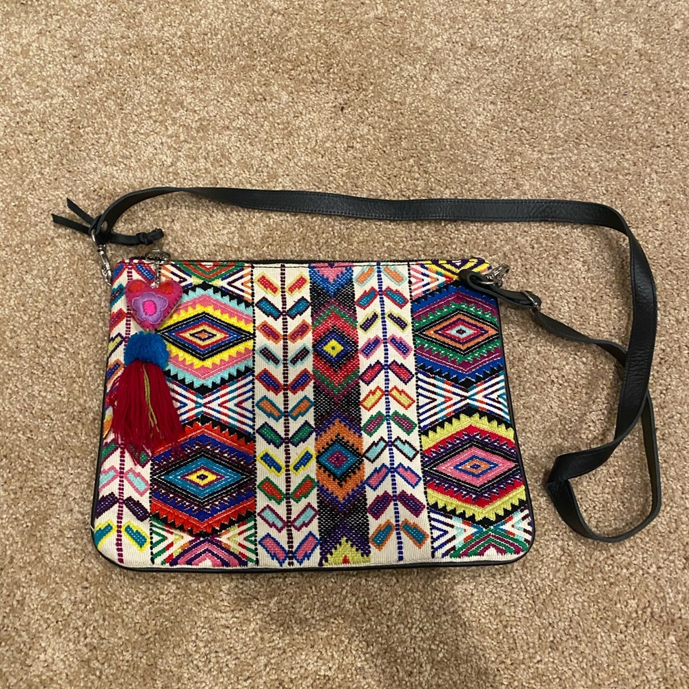 Maria’s artisan shop wheat crossbody bag